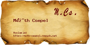 Móth Csepel névjegykártya